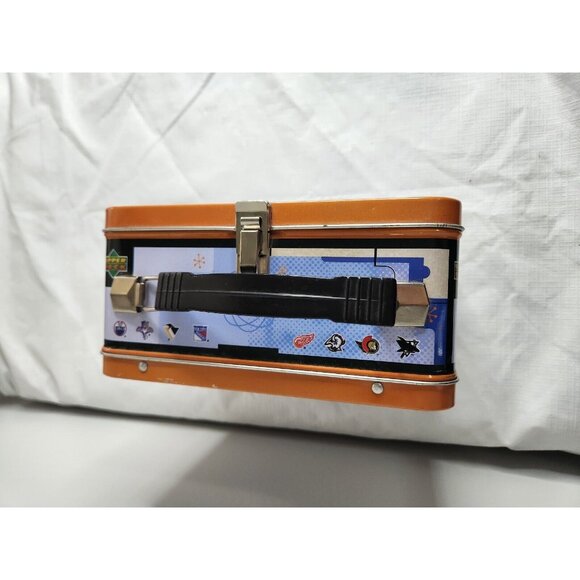 Vintage Wayne Gretzky Upper Deck Premiere Edition Lunch Box 1999 Orange - Picture 5 of 6